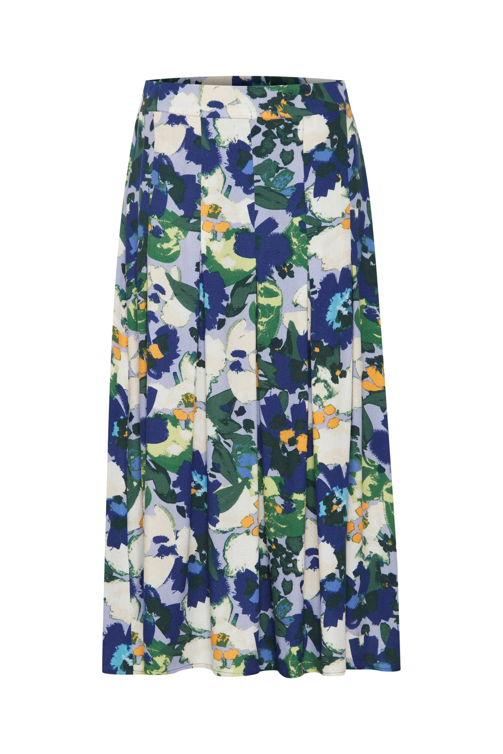 2623- Floral Print Skirt - Fransa