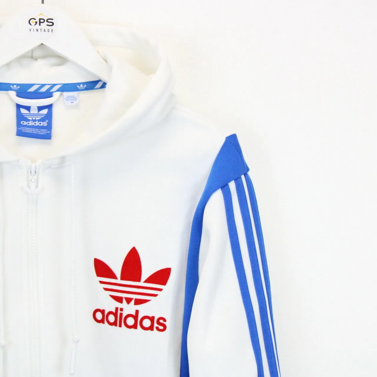 ADIDAS Hoodie White | Medium