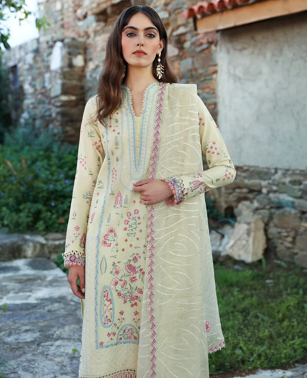 Aylin By Republic WomensWear Embroidered Lawn Unstitched 3Pc Suit D7-B Ezel