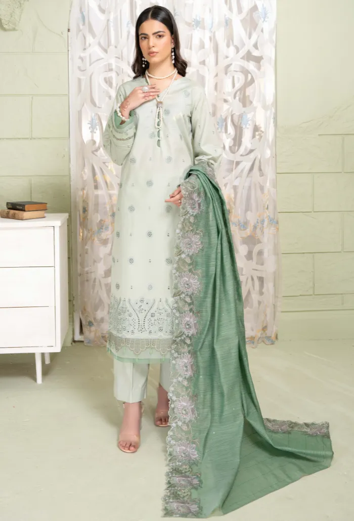 Baad e Baharan by Humdum Embroidered Lawn Unstitched 3Pc Suit D-05