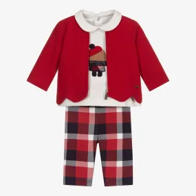 Baby Girls Red Leggings Set