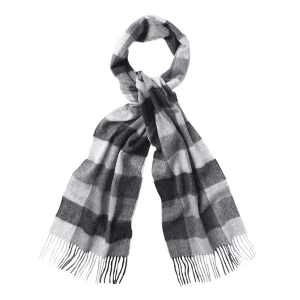 Barbour Large Tattersall Scarf Charcoal