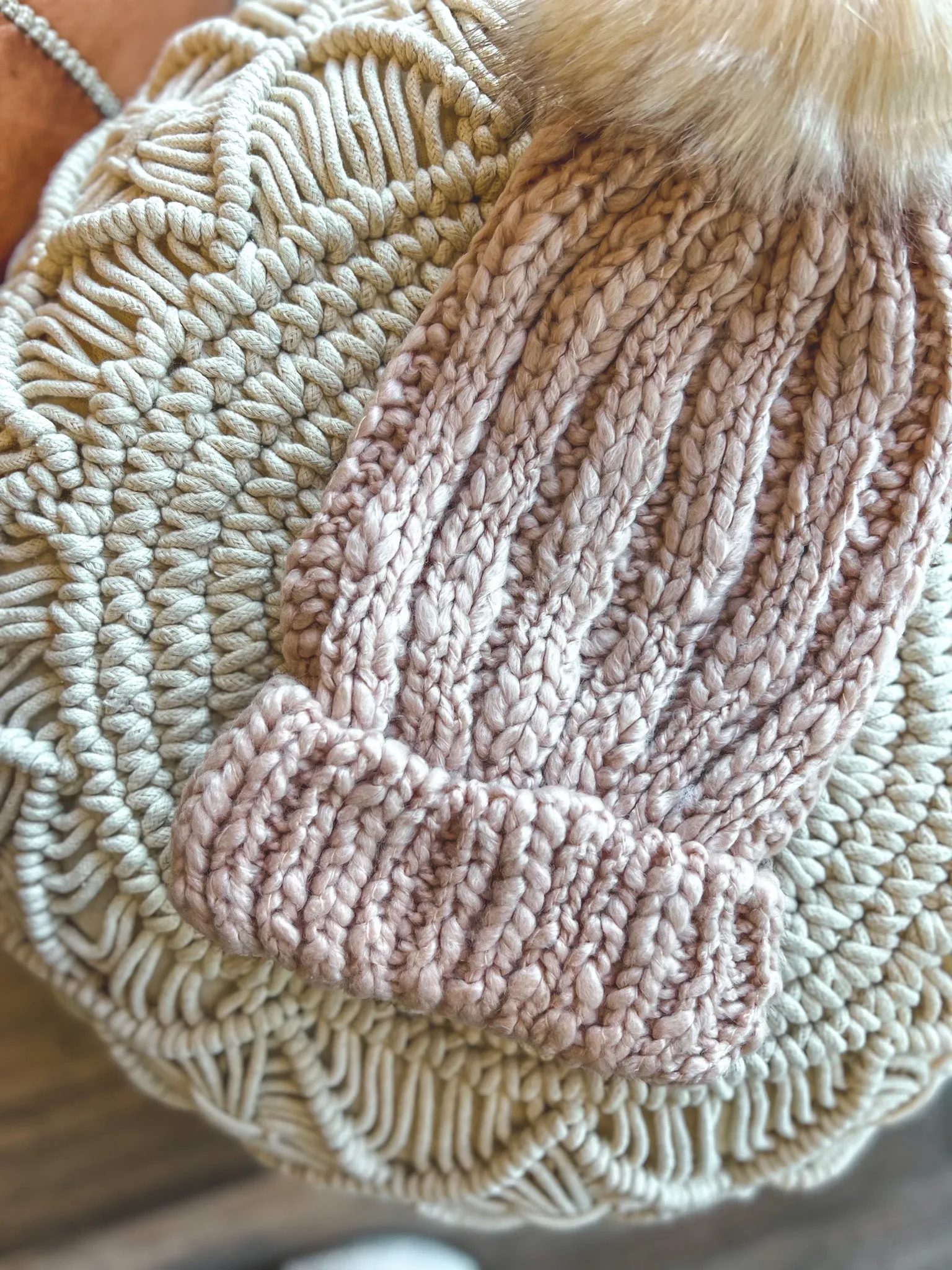 Basic Soft Knit Pom Beanie - 2 Colors