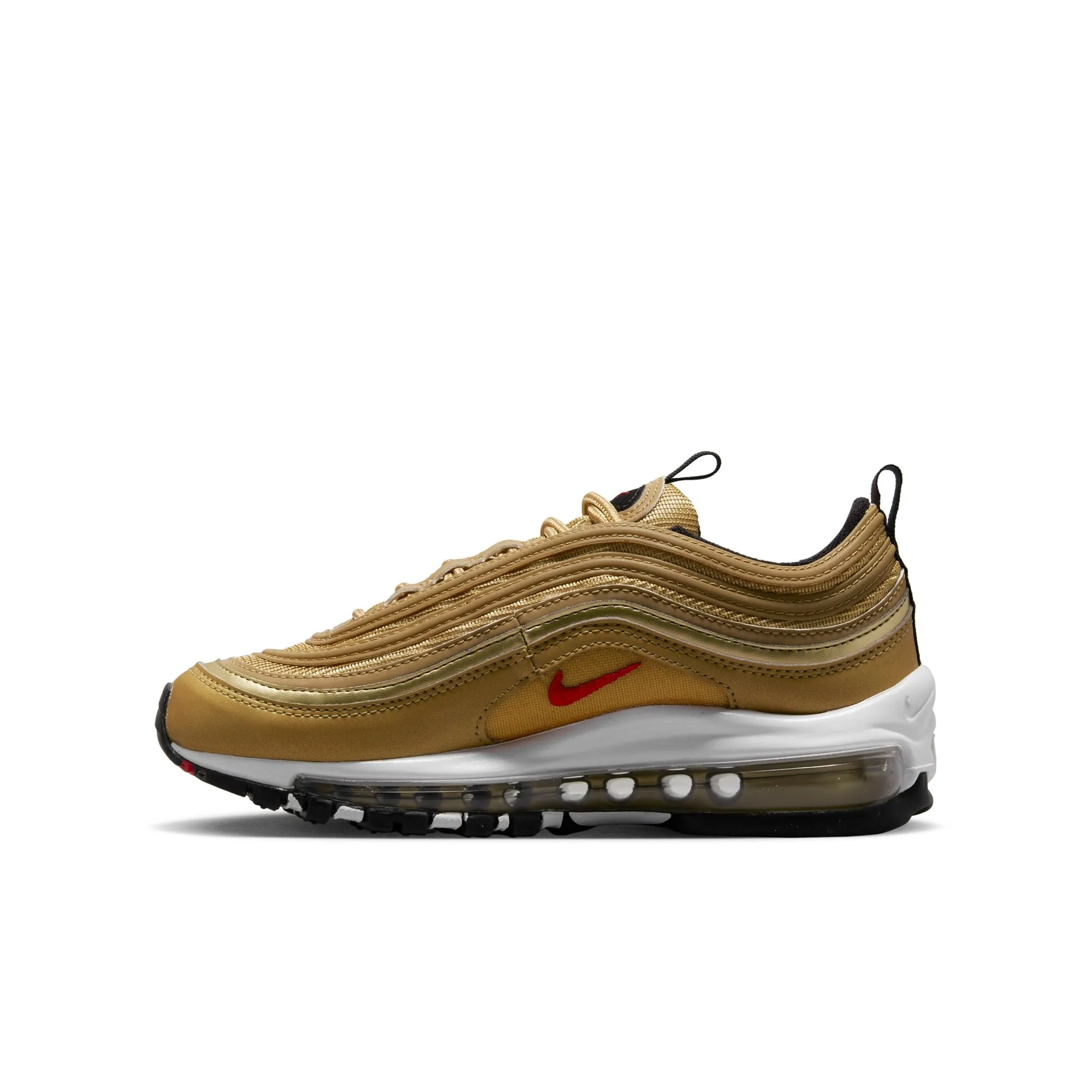 Big Kid's Nike Air Max 97-METALLIC GOLD/VARSITY RED-BLACK-WHITE