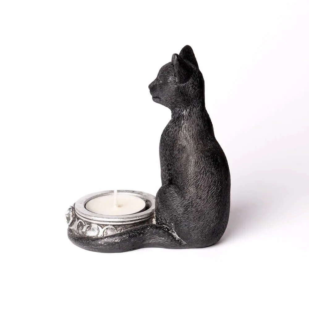 Black Cat Tealight Holder