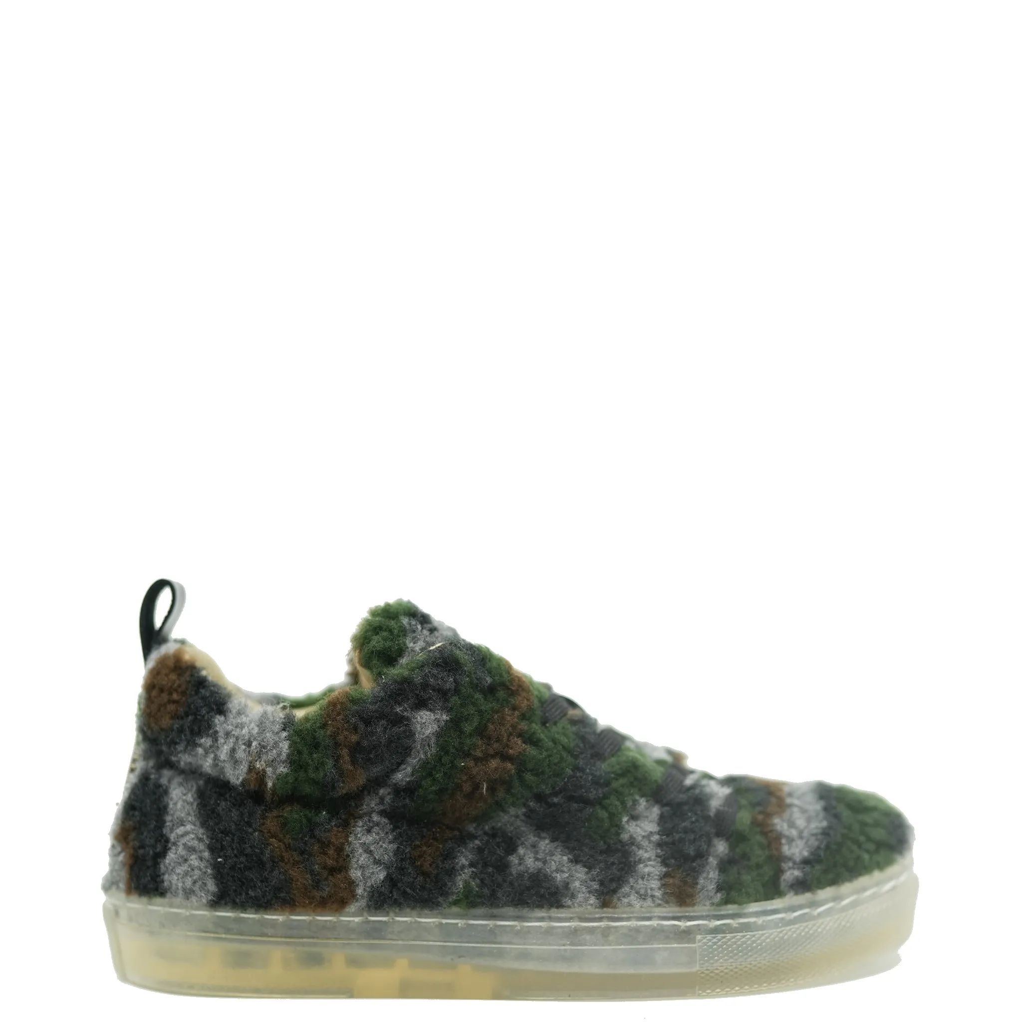 Blublonc Camo Sherpa Lace Sneaker