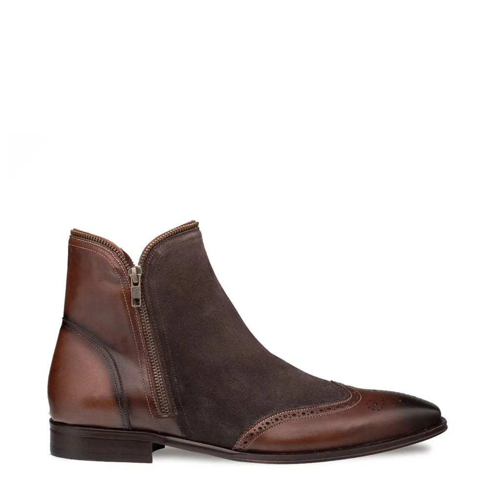 Camilleri Calf/Suede Zip Boot