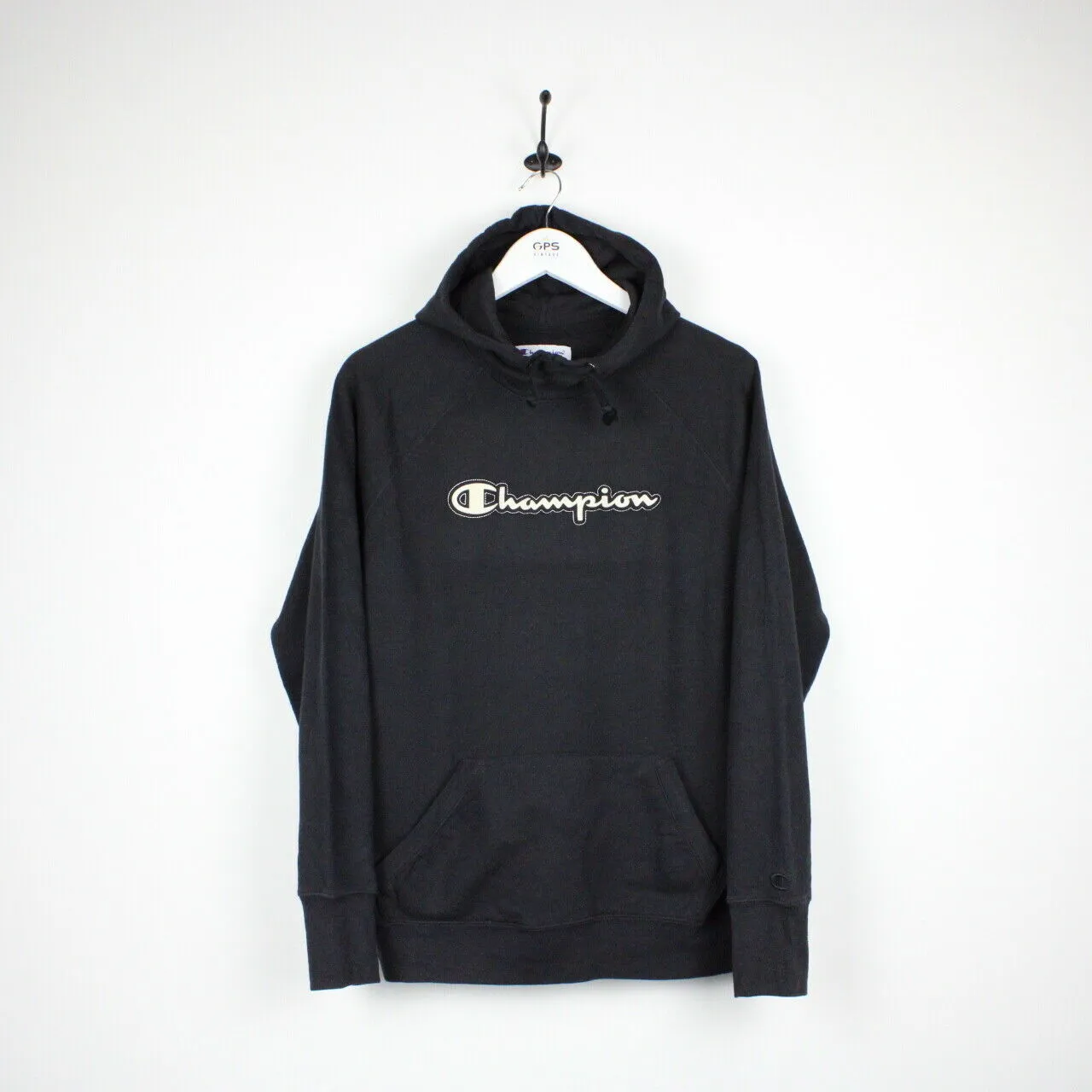 CHAMPION Hoodie Black | Medium