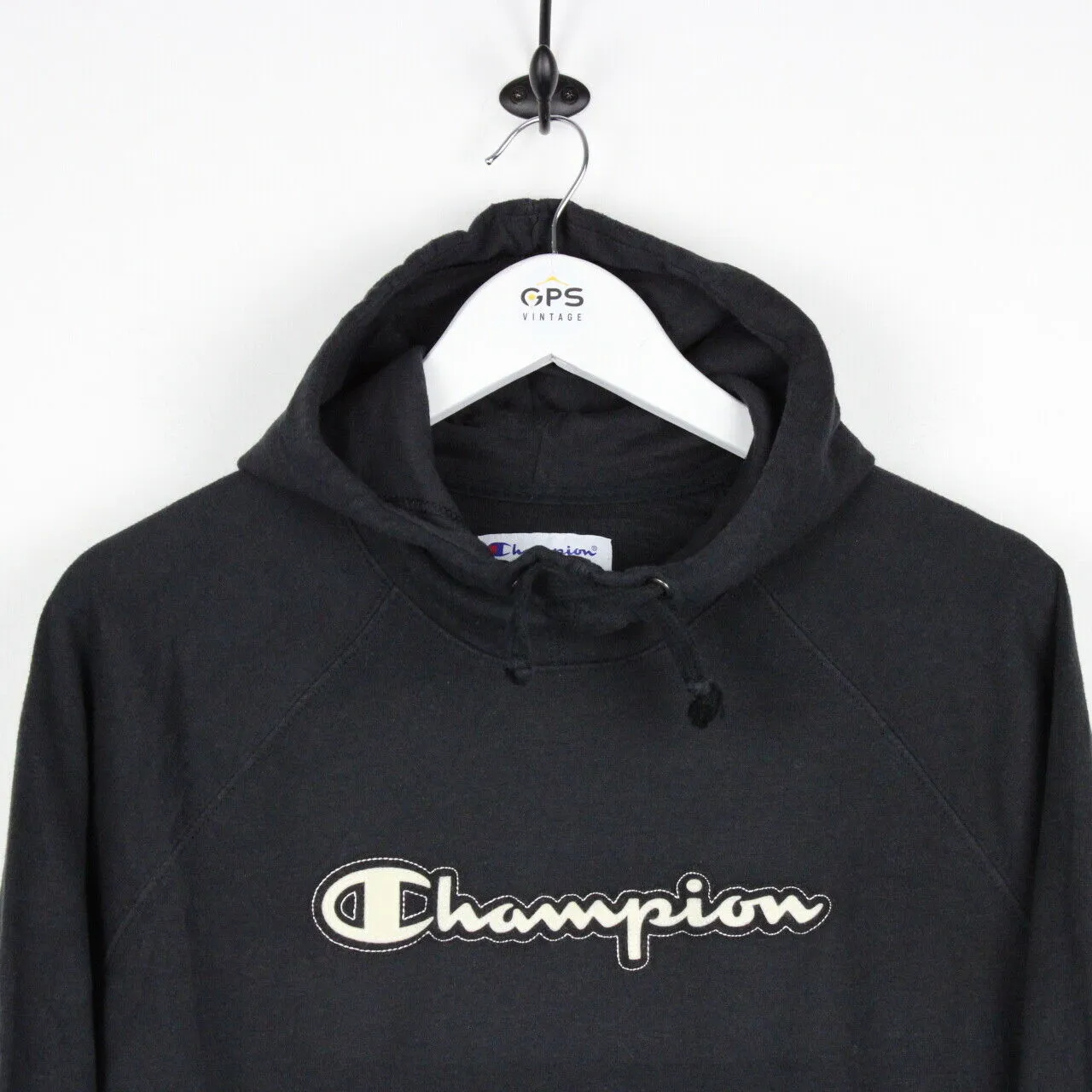 CHAMPION Hoodie Black | Medium