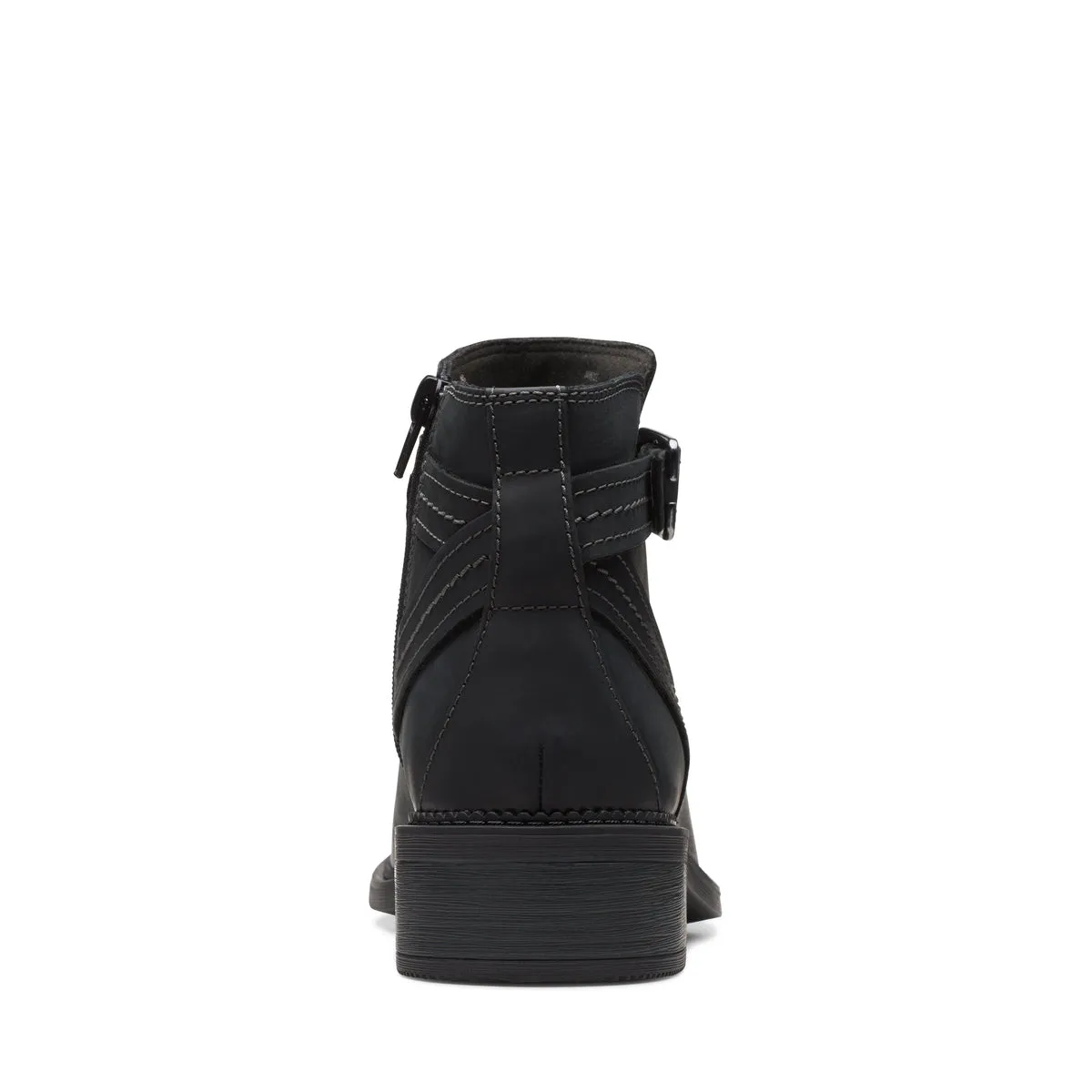 CLARKS | BOTINES MUJER | MAYE STRAP BLACK LEATHER | NEGRO