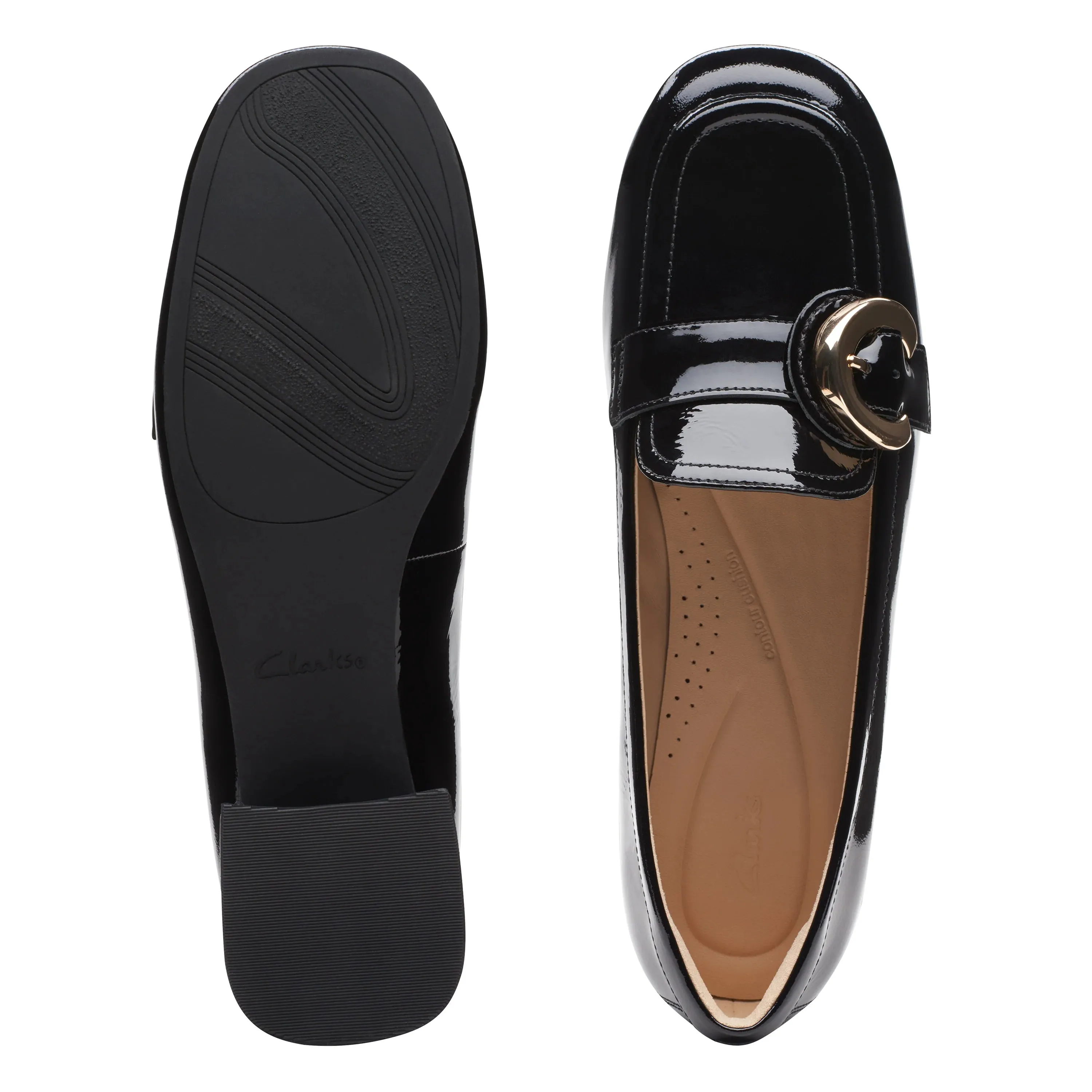 CLARKS | MOCASINES MUJER | DAISS30 TRIM BLACK PAT | NEGRO