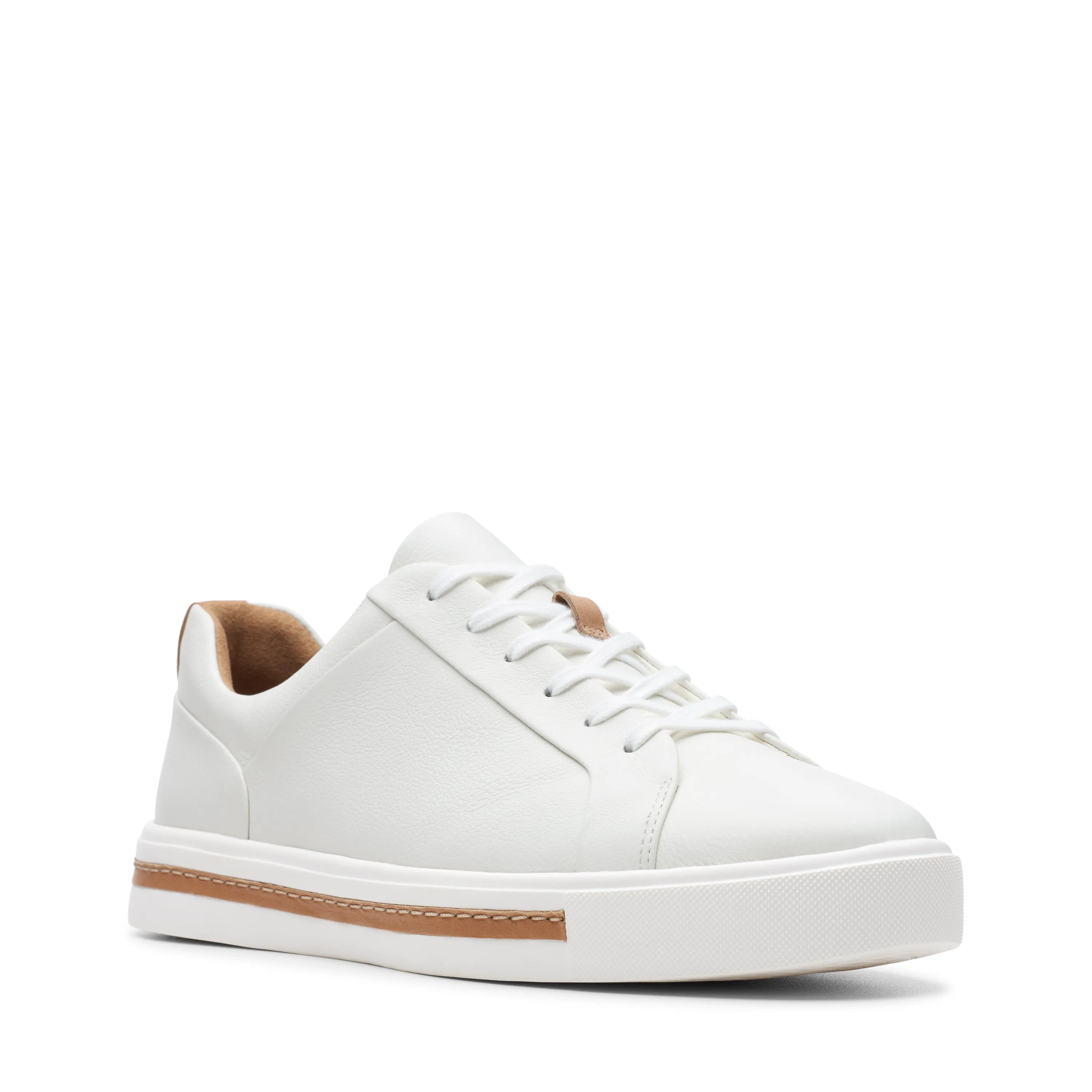 CLARKS | SNEAKERS MUJER | UN MAUI LACE WHITE LEATHER | BLANCO