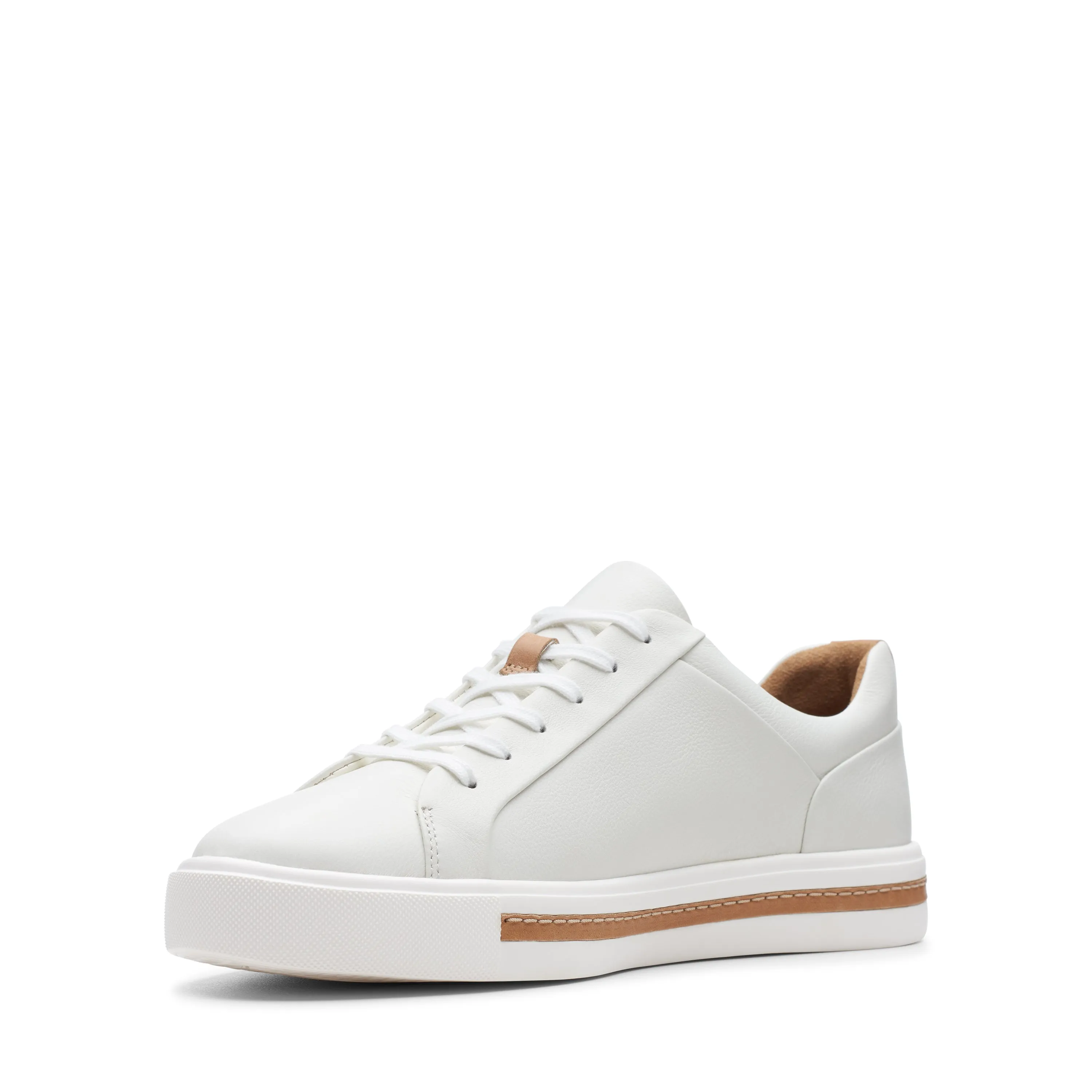 CLARKS | SNEAKERS MUJER | UN MAUI LACE WHITE LEATHER | BLANCO