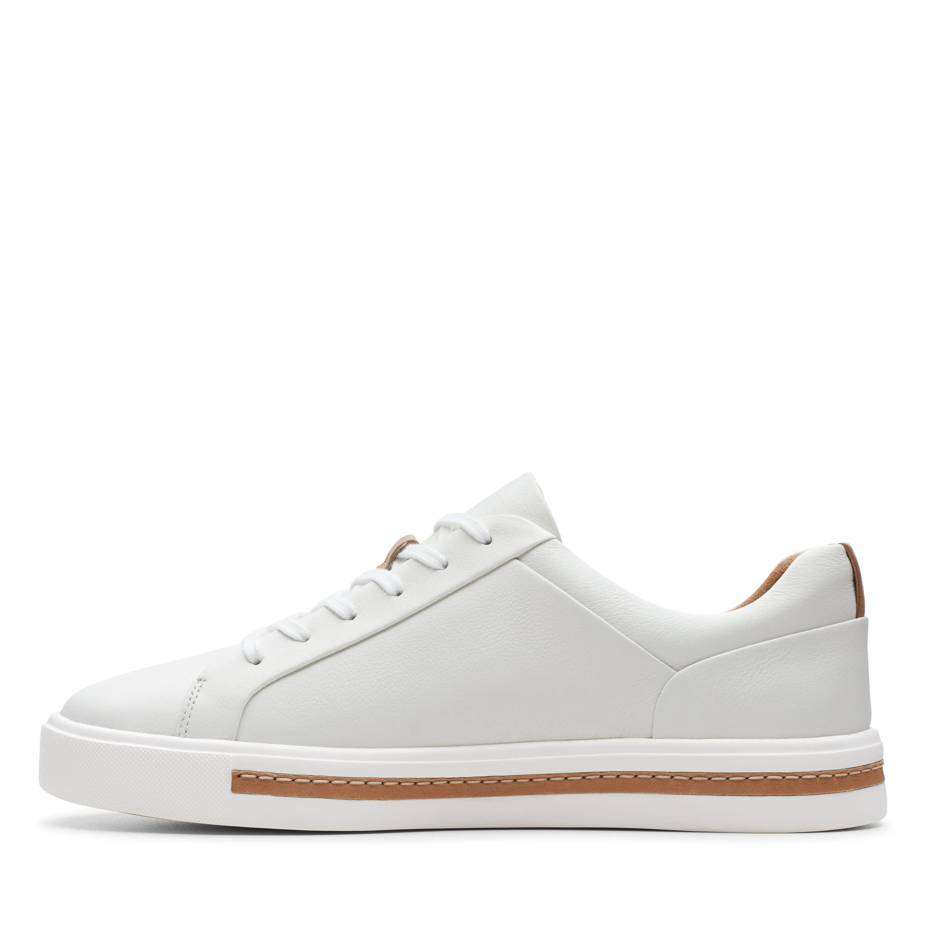 CLARKS | SNEAKERS MUJER | UN MAUI LACE WHITE LEATHER | BLANCO