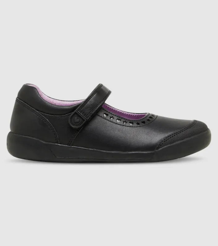 clarks blake (d narrow) junior girls mary jane school shoes