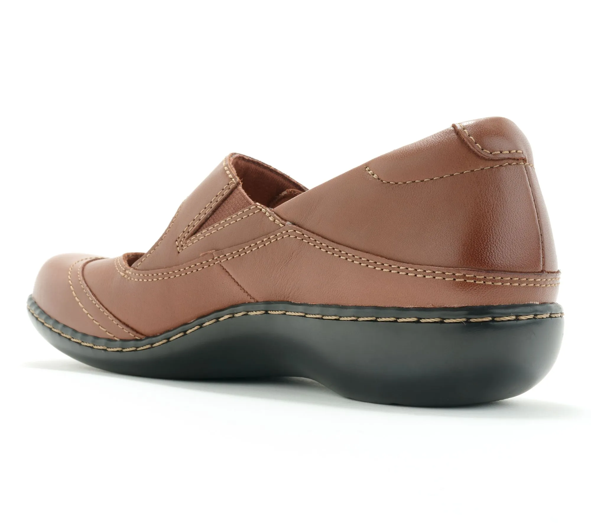 Clarks Collection Leather Slip-On Mary-Janes -Ashland Elayne