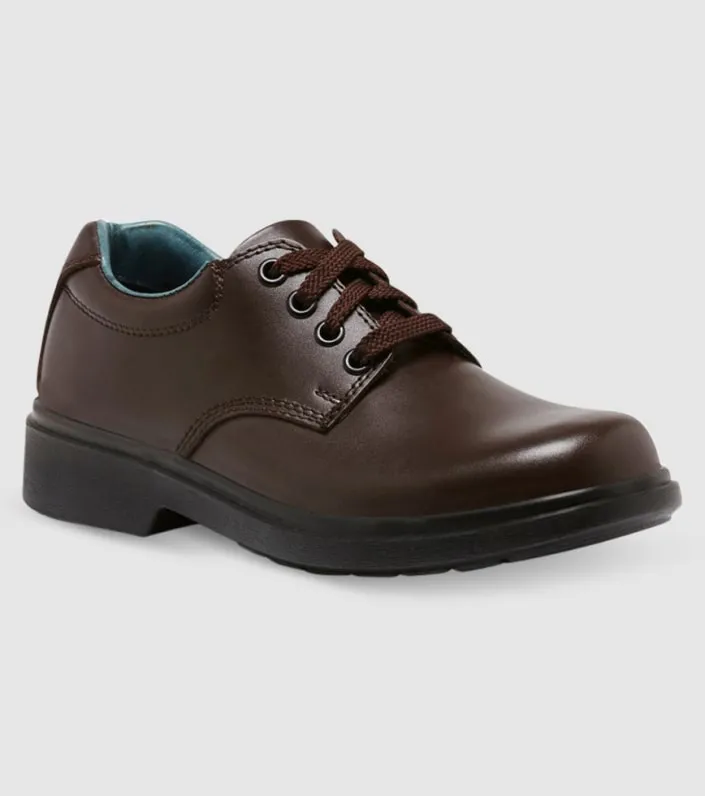 clarks daytona (d narrow) junior boys school shoes