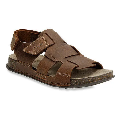 Clarks Men's Keften Cove's Sandal Tabacco Nubuck