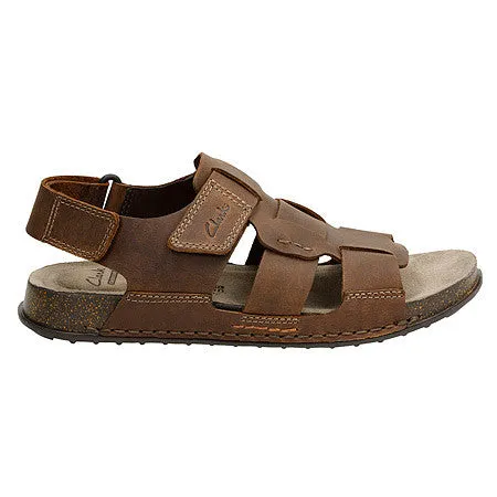 Clarks Men's Keften Cove's Sandal Tabacco Nubuck