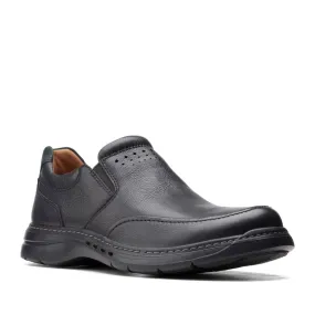 CLARKS Un Brawley Step Black Leather