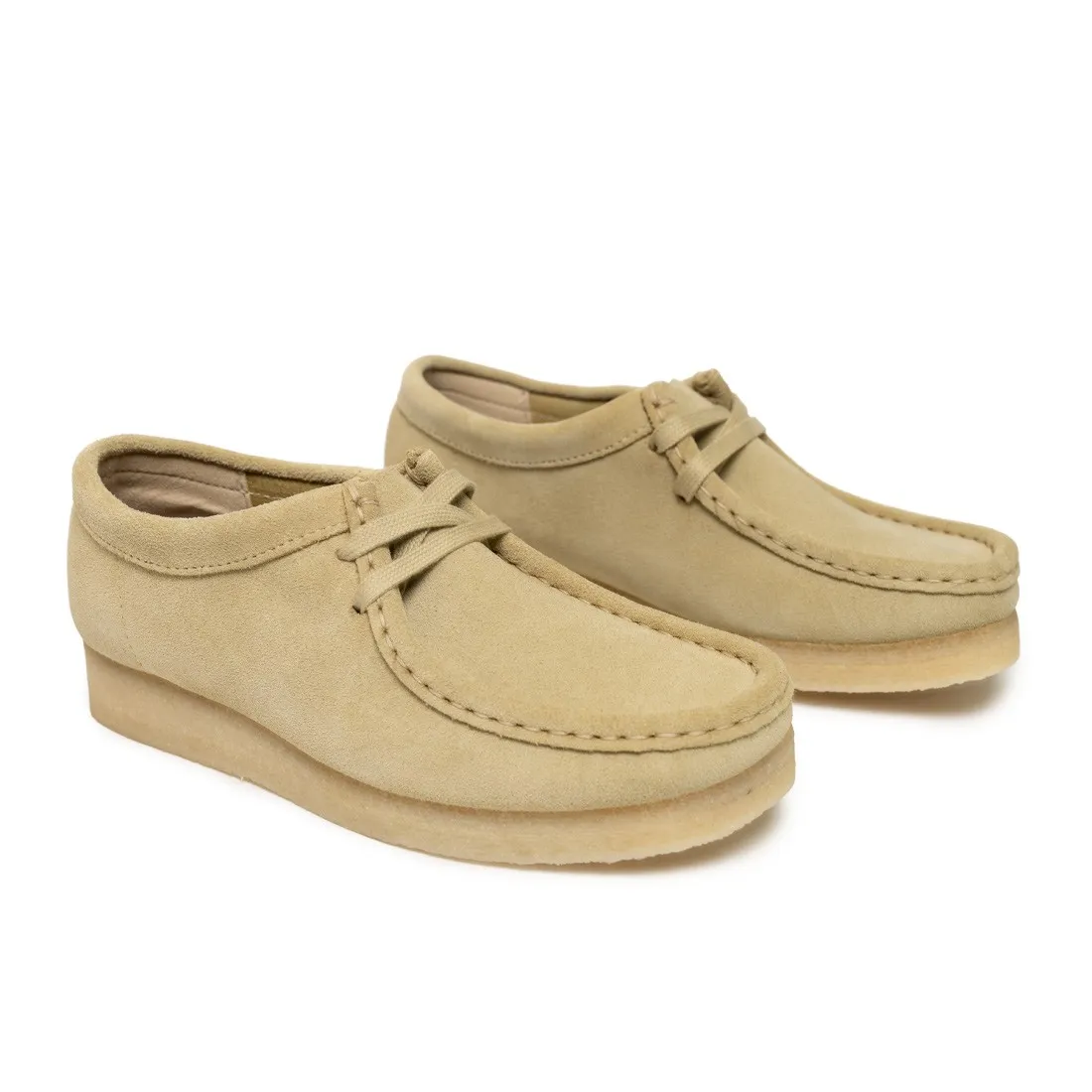 Clarks Women Wallabee (tan / maple suede)