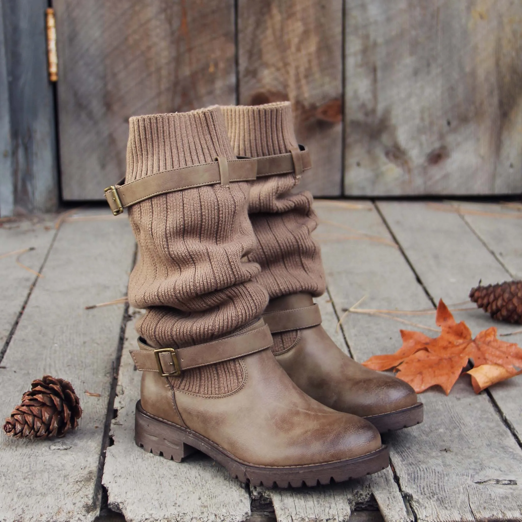 Comfy Cabin Sweater Boots