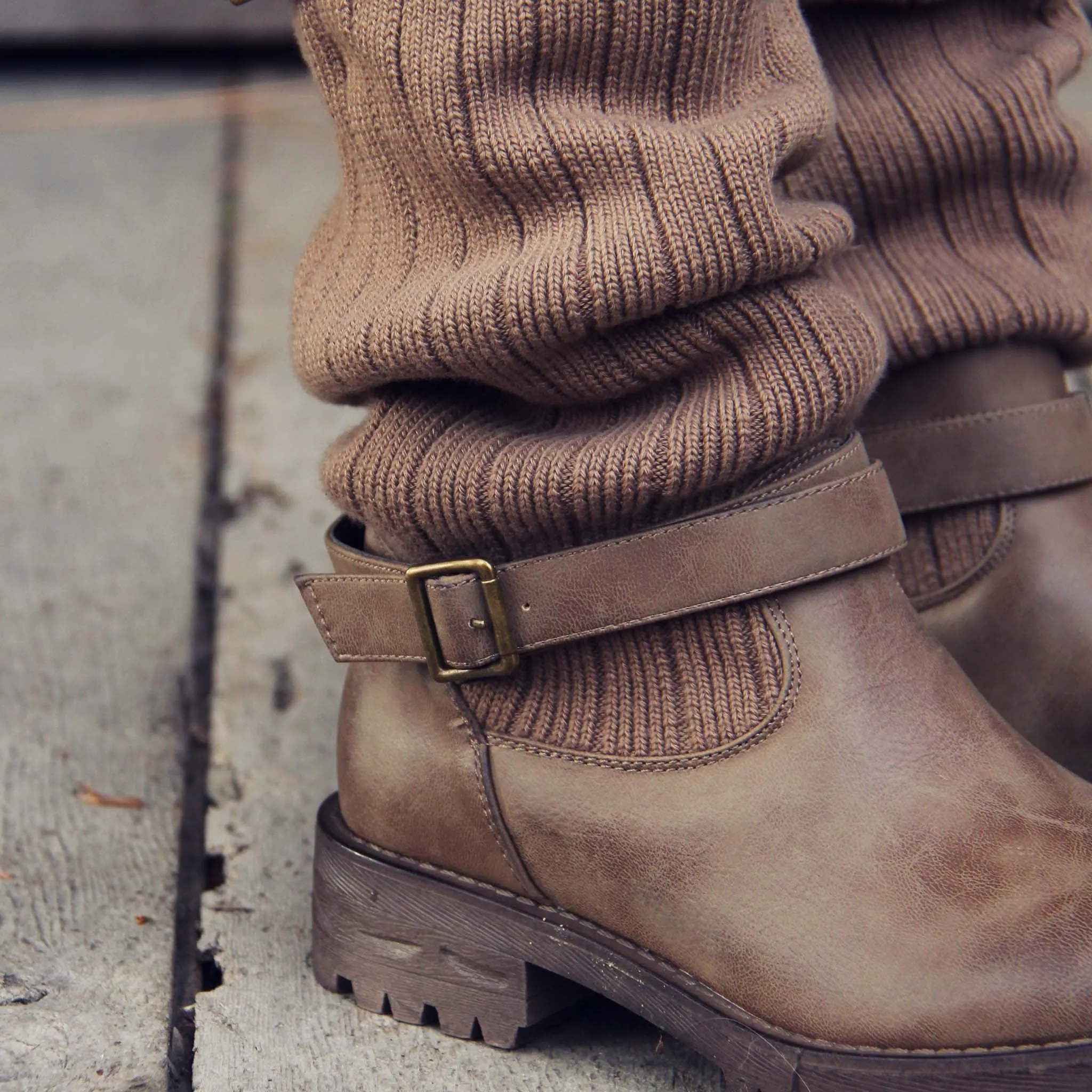 Comfy Cabin Sweater Boots