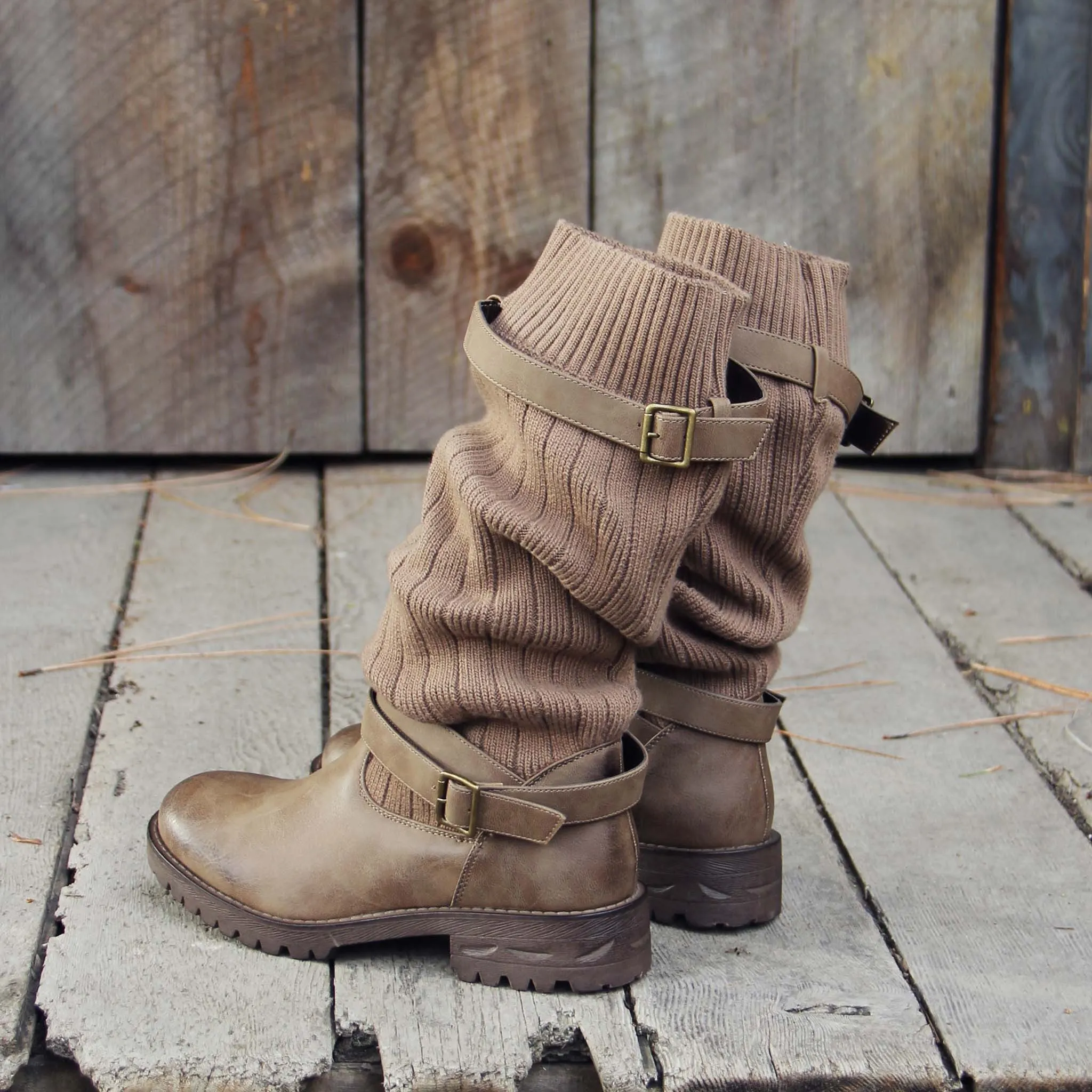 Comfy Cabin Sweater Boots