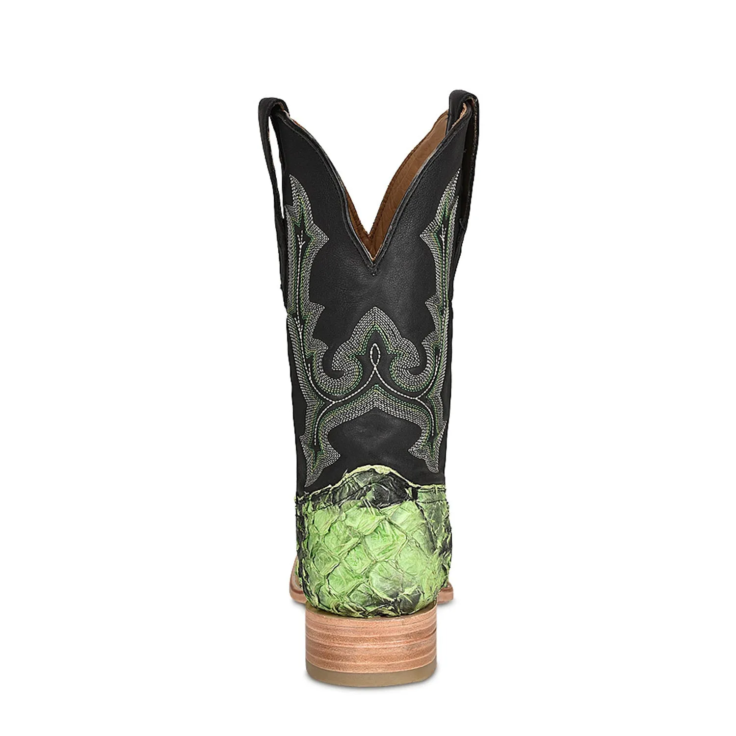 Corral Mens A4382 Green Pirarucu Classic Cowboy Boots