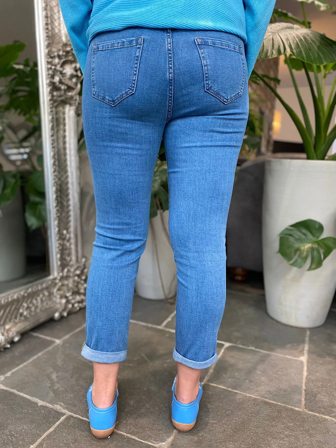 Denim Straight Leg Jeans