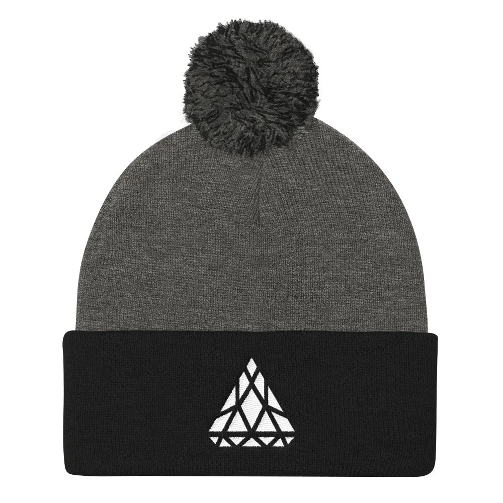 DIAMOND POM POM BEANIE