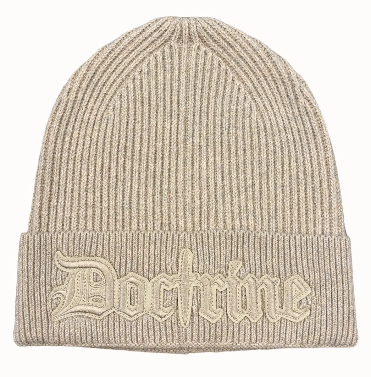 DOCTRINE LOGO SKULLCAP (HEATHER OATMEAL)