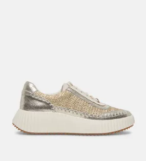 Dolce Vita Dolen Gold Knit Sneaker