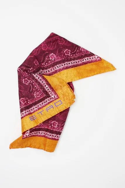 ETRO Silk Batik Scarf