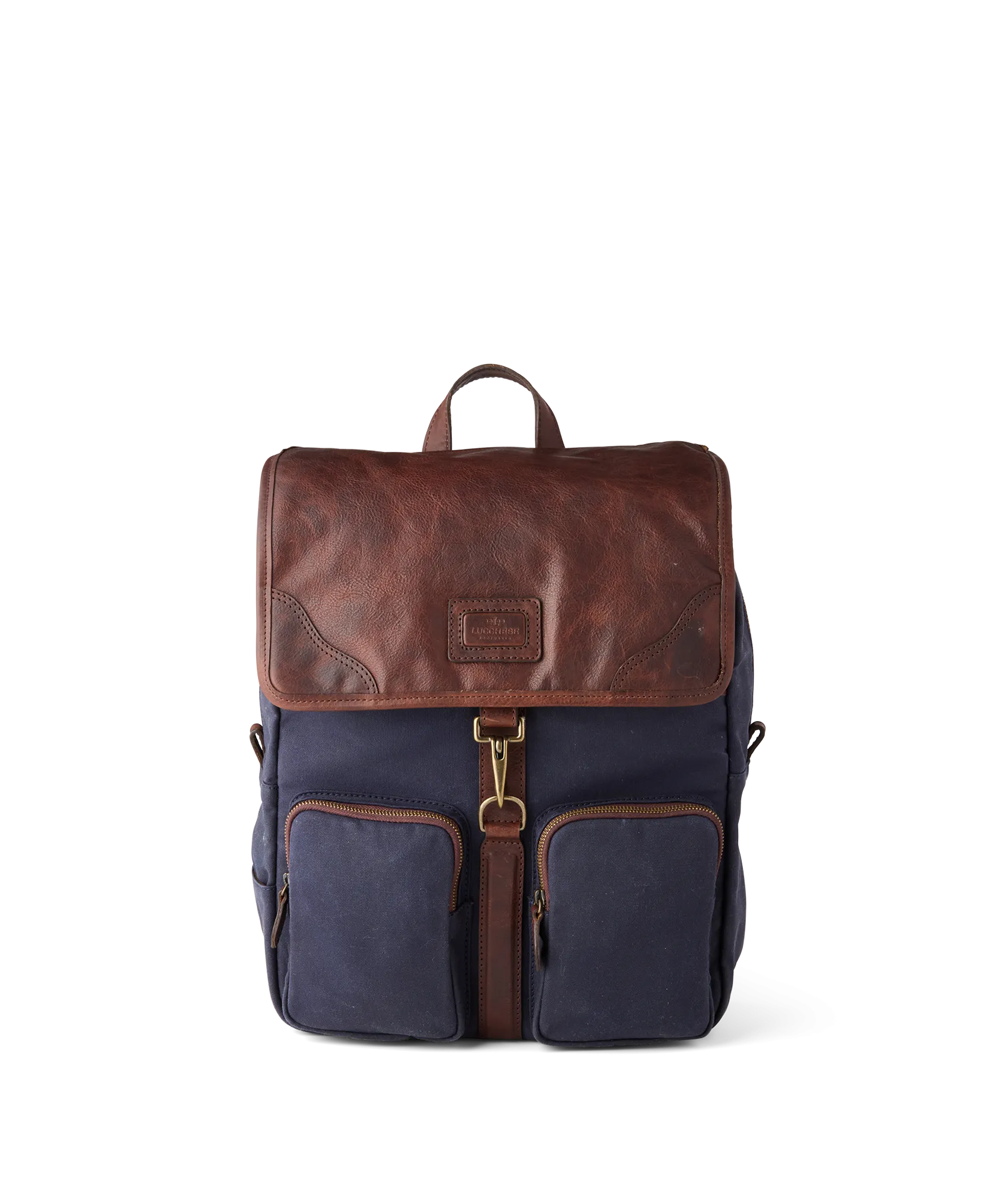 Everyday Waxed Canvas Backpack :: Navy