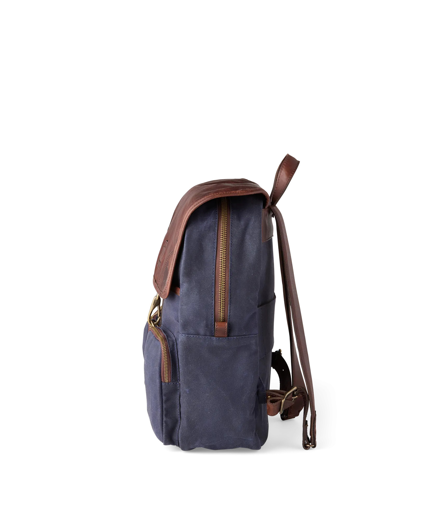 Everyday Waxed Canvas Backpack :: Navy