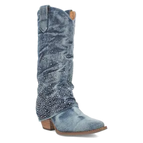 Eye Candy Denim & Rhinestone Boot (DS)