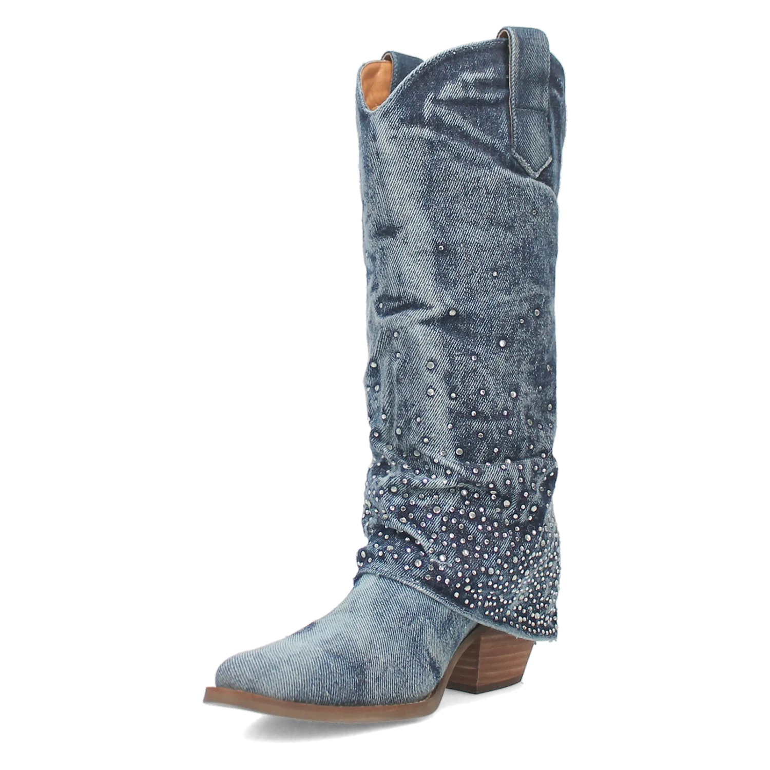 Eye Candy Denim & Rhinestone Boot (DS)