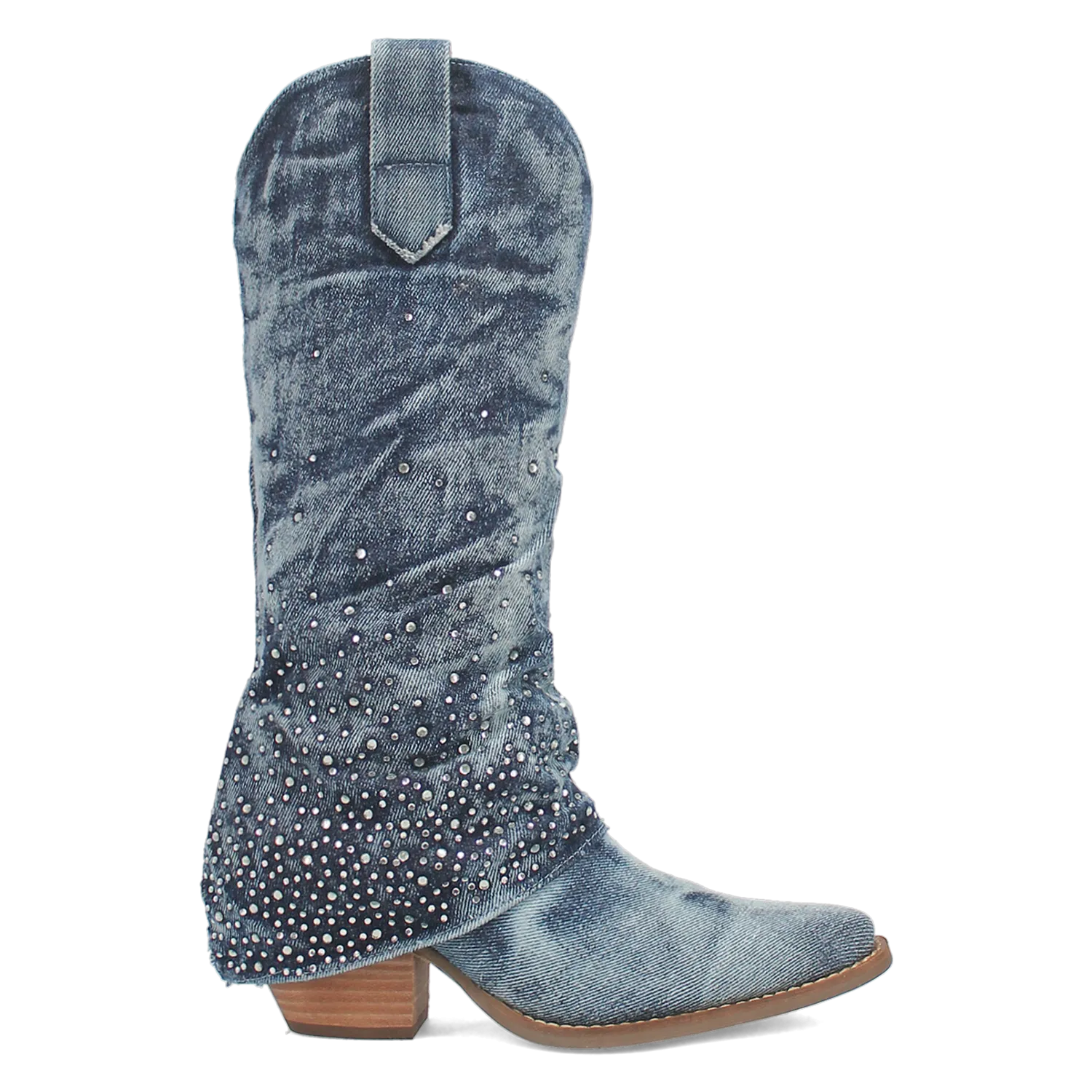 Eye Candy Denim & Rhinestone Boot (DS)