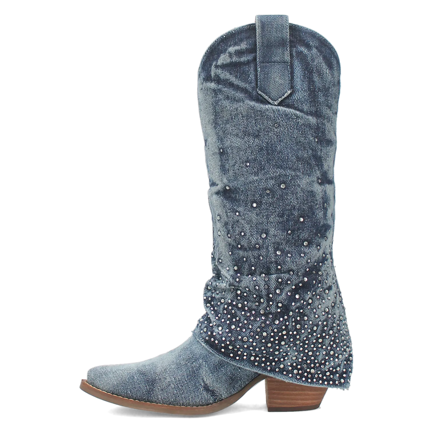 Eye Candy Denim & Rhinestone Boot (DS)