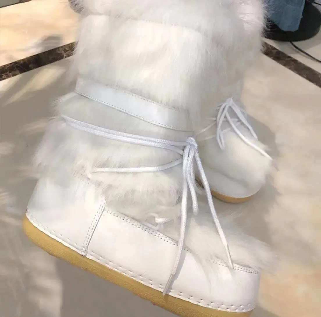 Fluffy Boots Y2K