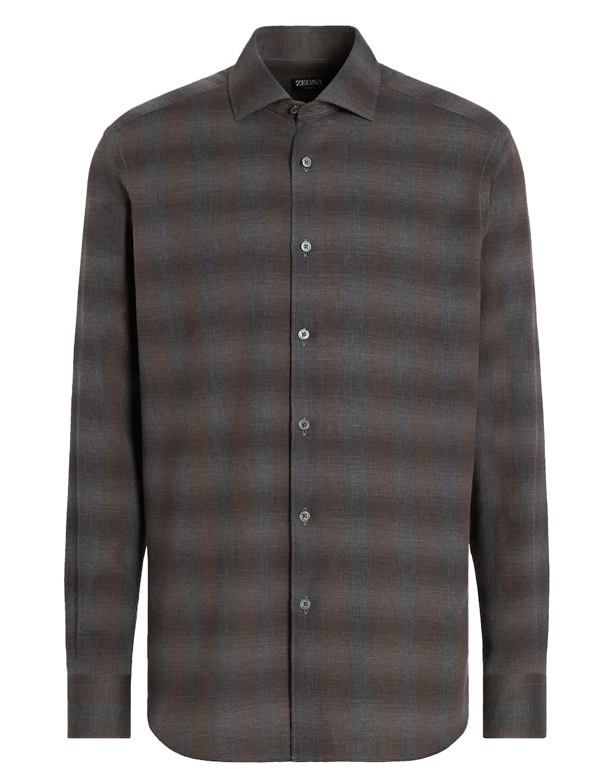 Foliage and Grey Checked Cashco Sportshirt