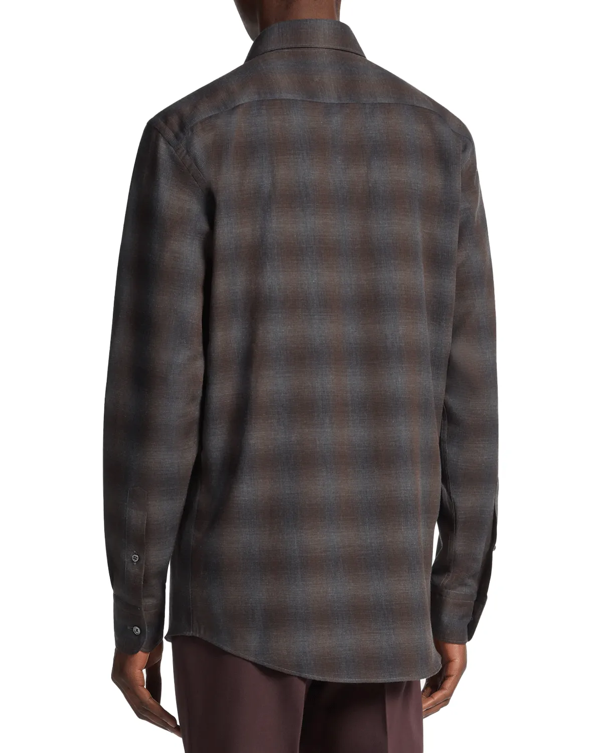 Foliage and Grey Checked Cashco Sportshirt