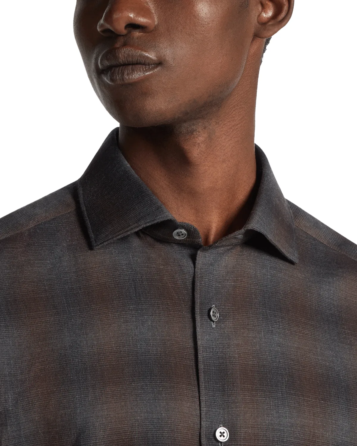 Foliage and Grey Checked Cashco Sportshirt