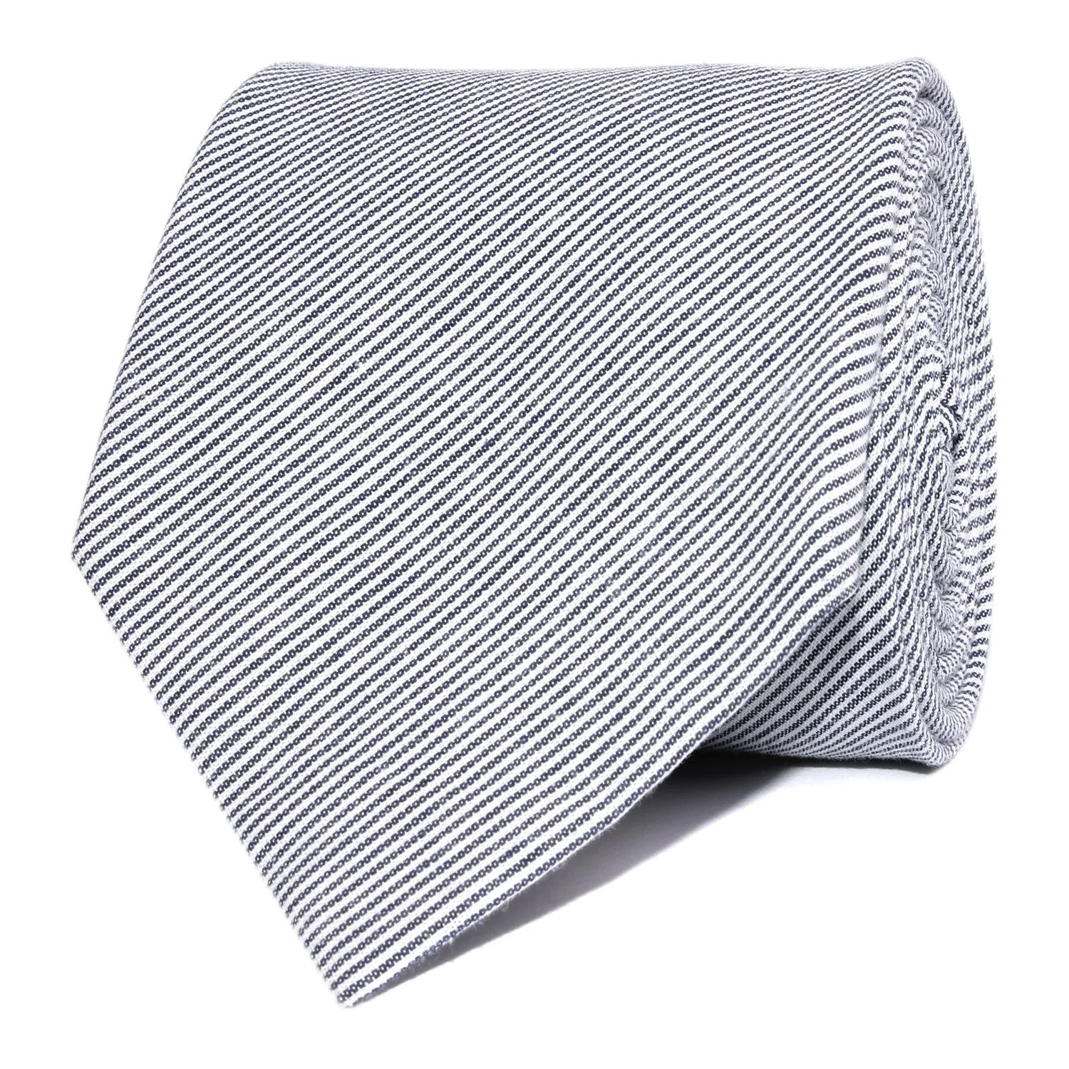 French Pinstripe Cotton Necktie