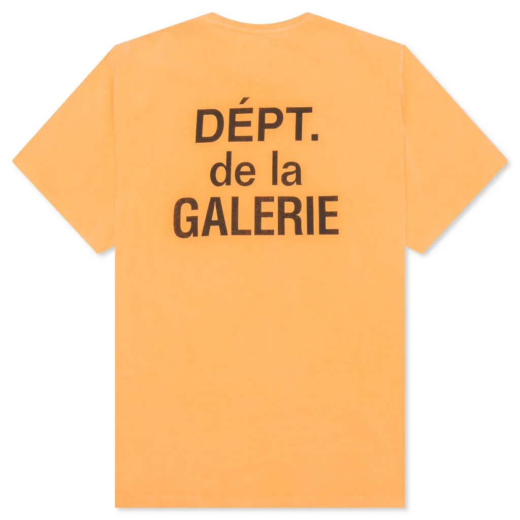 French Tee - Fluorescent Orange