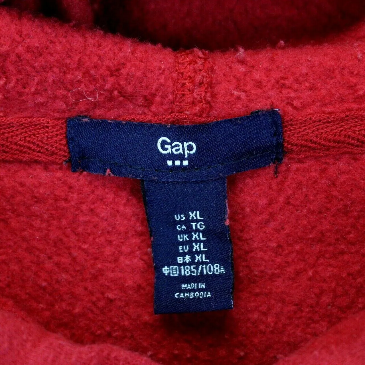 GAP 00s Hoodie Red | XL