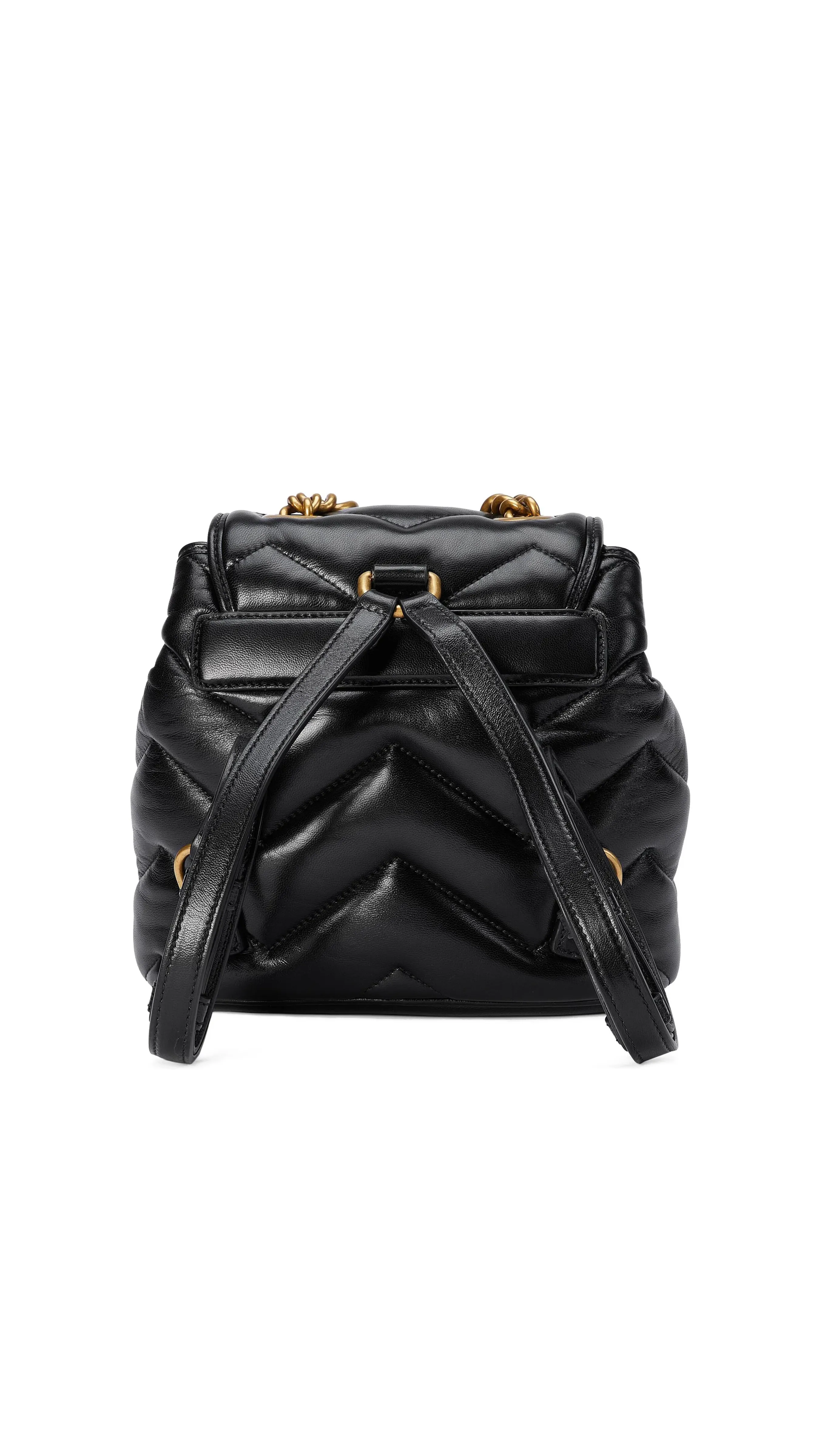 GG Marmont Matelassé Backpack - Black