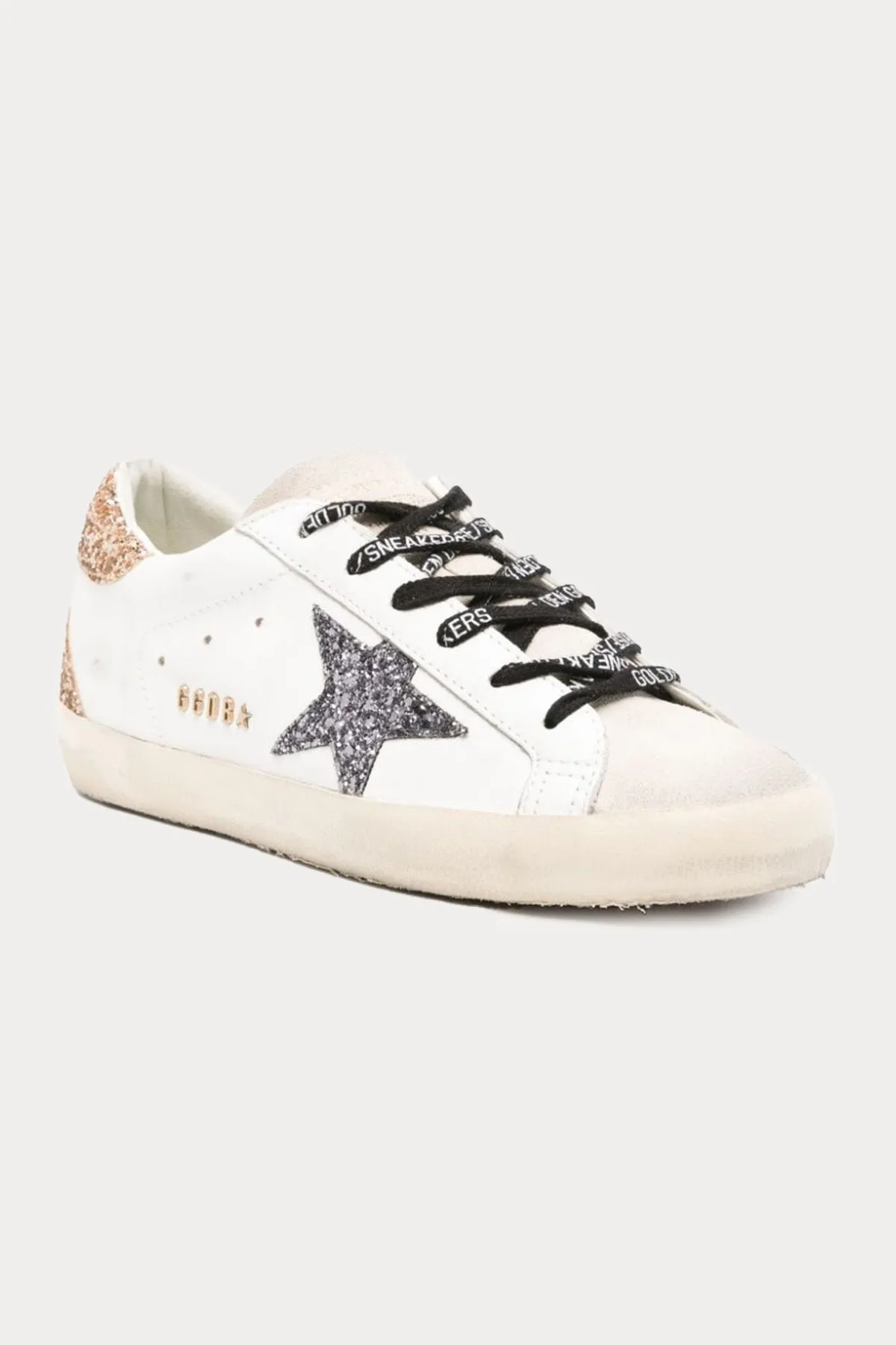 Golden Goose Super-Star Payetli Deri Sneaker Ayakkab