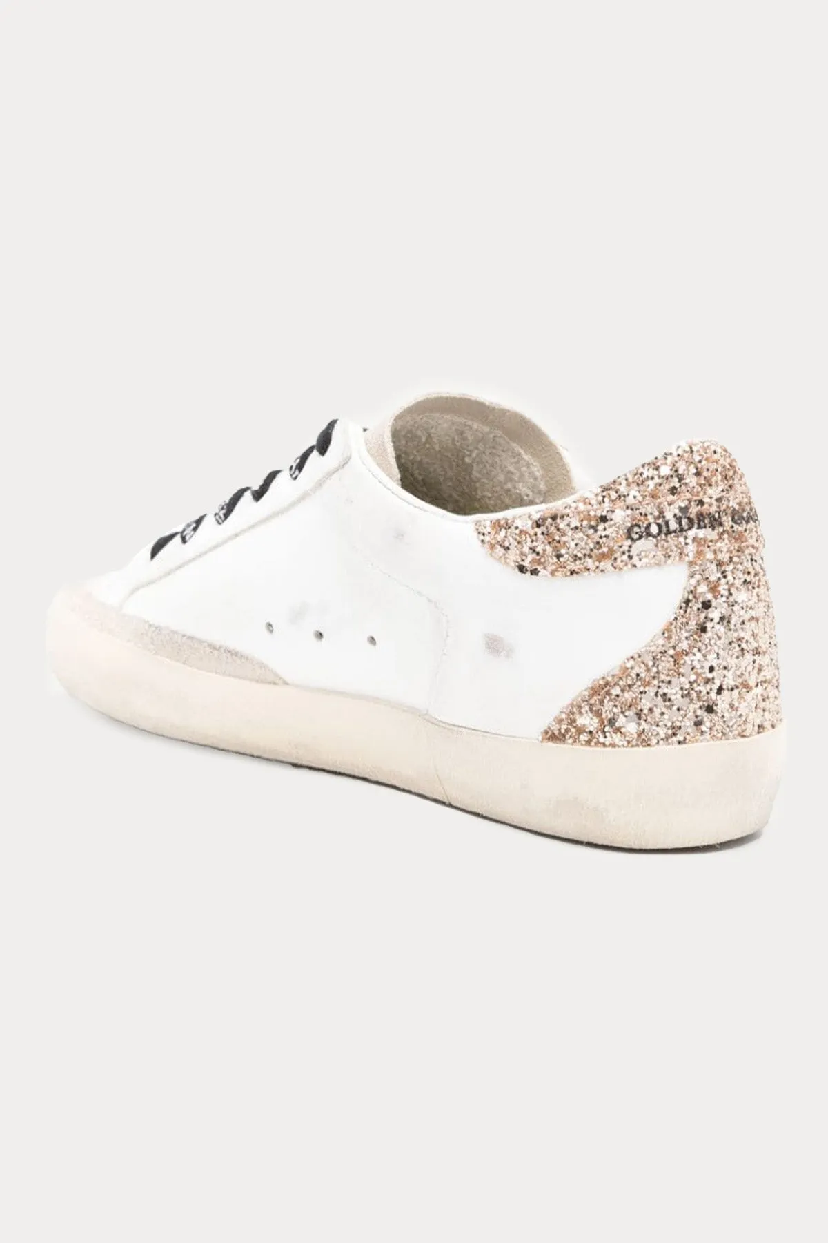 Golden Goose Super-Star Payetli Deri Sneaker Ayakkab